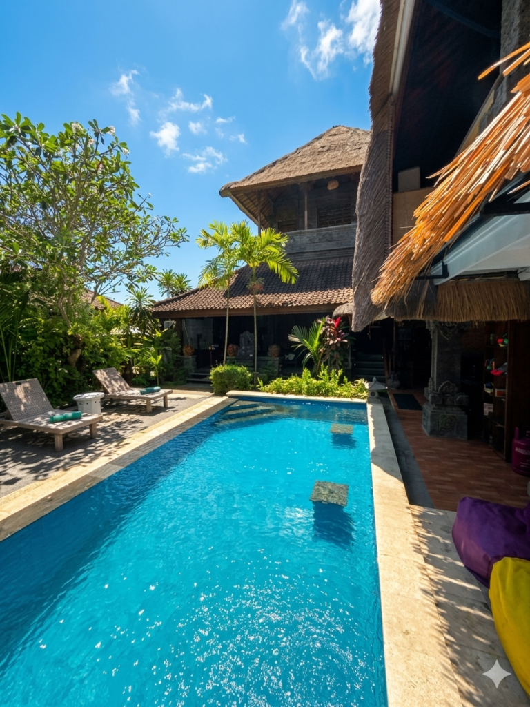 villa lotus jimbaran piscine 5